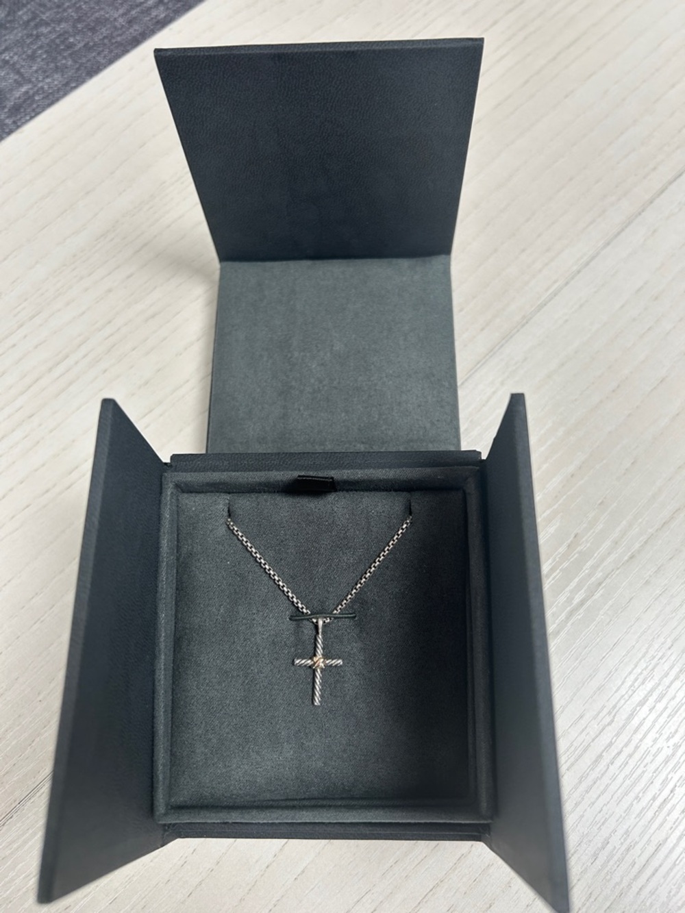 David Yurman Cross Pendant Necklace - Picture 7 of 7
